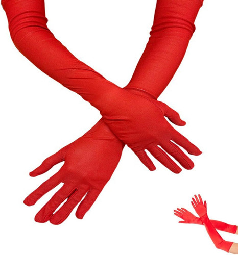 Handschuhe lang weiß schwarz - handschuhe, lang,weiß