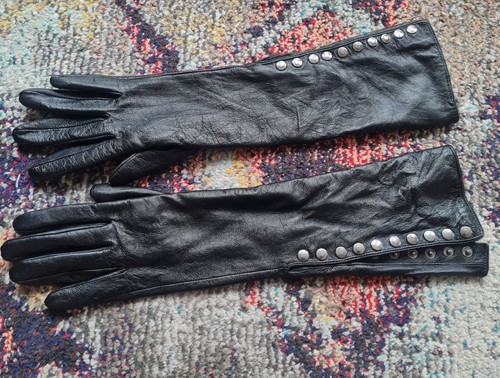 Lange leder handschuhe - leder-handschuhe, echtes