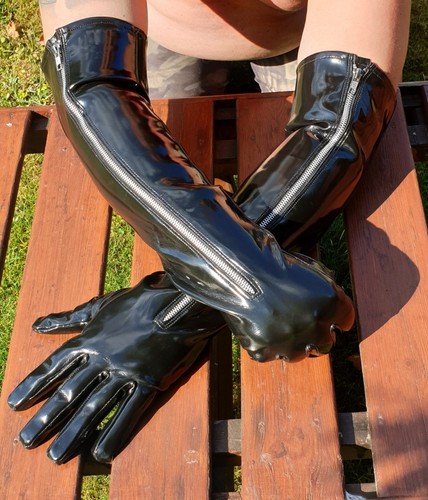 Lange herren lack handschuhe - herren,