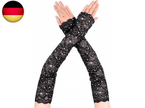Lange spitzenhandschuhe mit - lange,