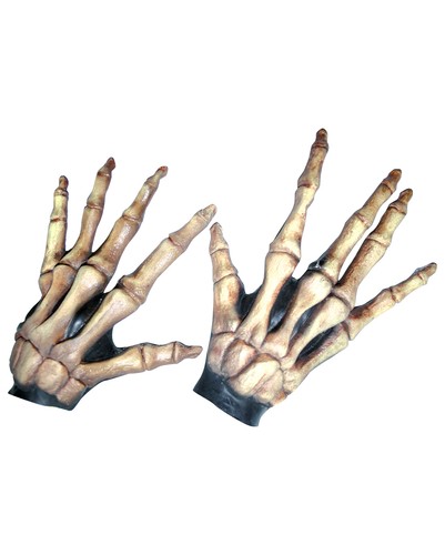 Lange skelett handschuhe aus - skelett,