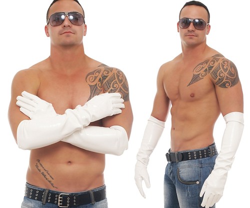 Lange herren lack handschuhe - herren,