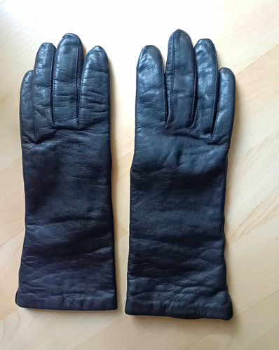 Damen lederhandschuhe schwarz - damen,