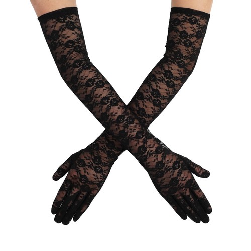 Damen handschuhe spitze lang - spitze,