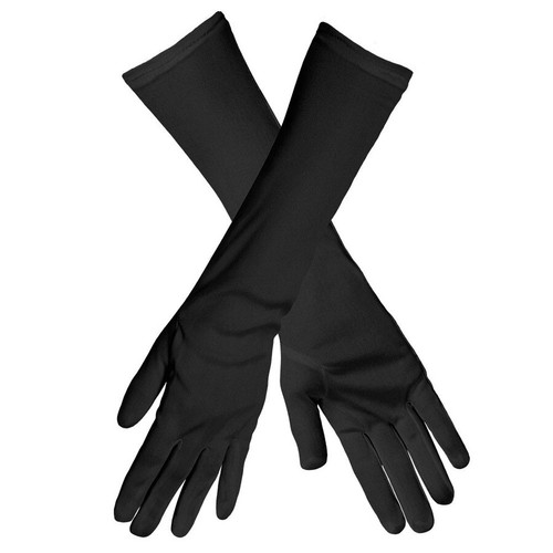 Schwarze lange handschuhe - lange,