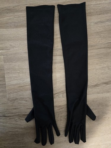Lange satin handschuhe - lange,