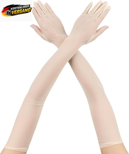 Lange tüll handschuhe - tüll,