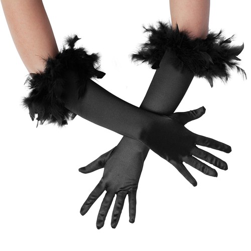 Federhandschuhe lange damen - federhandschuhe,