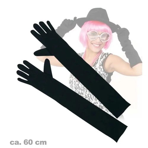 Handschuhe schwarz und lang - schwarz,