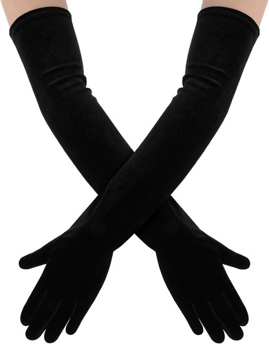 Handschuhe lang schwarz - lang,